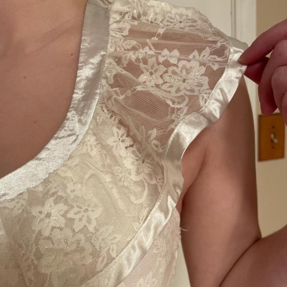 White Ruffle Halter Top - Picture 3 of 3